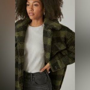 Lucky brand Sherpa shirt jacket